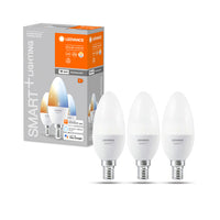 LEDVANCE Wifi SMART+ LED Lampe Kerze Tunable Weiß (ex 40W) 5W / 2700-6500K E14 3er LEDVANCE Wifi SMART+ LED Lampe Kerze Tunable Weiß (ex 40W) 5W / 2700-6500K E14 3er