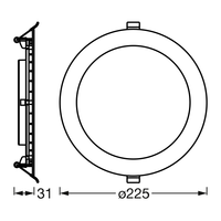 LEDVANCE Wifi SUN@HOME Downlights Lampada da soffitto, Ø 225mm 22W / 2200-5000K LEDVANCE Wifi SUN@HOME Downlights Lampada da soffitto, Ø 225mm 22W / 2200-5000K