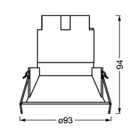 LEDVANCE SPOT TWIST Ø 93mm Downlight, bianco, 10W, 800lm, 840 WT LEDVANCE SPOT TWIST Ø 93mm Downlight, bianco, 10W, 800lm, 840 WT