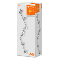 LEDVANCE LED Spotlight, 6-flammiger hochwertiger Spotstrahler aus Aluminium, geeignet für Wand und Decke Innen, austauschbare GU10-Leuchtmittel enthalten, Warmweiß (2700K), 3W, LED SPOT GU10 6x3W LEDVANCE LED Spotlight, 6-flammiger hochwertiger Spotstrahler aus Aluminium, geeignet für Wand und Decke Innen, austauschbare GU10-Leuchtmittel enthalten, Warmweiß (2700K), 3W, LED SPOT GU10 6x3W