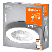 LEDVANCE Wifi SMART+ lampada da soffitto con ventilatore da soffitto 78W Tunable White 3000-6500K con telecomando incluso LEDVANCE Wifi SMART+ lampada da soffitto con ventilatore da soffitto 78W Tunable White 3000-6500K con telecomando incluso
