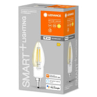 LEDVANCE Wifi SMART+ Lampada a candela dimmerabile 4W / 2700K Bianco caldo E14 LEDVANCE Wifi SMART+ Lampada a candela dimmerabile 4W / 2700K Bianco caldo E14