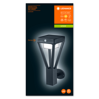 LEDVANCE ENDURA STYLE SOLAR BOUQUET LED Wandleuchte mit Sensor 6W / 3000K Warmweiß schwarz LEDVANCE ENDURA STYLE SOLAR BOUQUET LED Wandleuchte mit Sensor 6W / 3000K Warmweiß schwarz