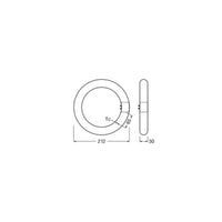 OSRAM LED TUBE T9C EM 22, 11W, 1320lm, 4000K , Kaltweiß OSRAM LED TUBE T9C EM 22, 11W, 1320lm, 4000K , Kaltweiß