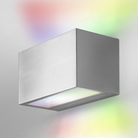 LEDVANCE Wifi SMART+ BRICK WALL WIDE UPDOWN LED Wandleuchte RGBW mehrfarbig 14W / 3000K Warmweiß Silbergrau LEDVANCE Wifi SMART+ BRICK WALL WIDE UPDOWN LED Wandleuchte RGBW mehrfarbig 14W / 3000K Warmweiß Silbergrau