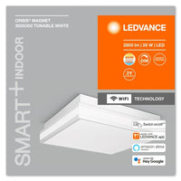 LEDVANCE Wifi SMART+ ORBIS MAGNET LED Deckenleuchte 30x30cm Tunable Weiß 26W / 3000-6500K weiß LEDVANCE Wifi SMART+ ORBIS MAGNET LED Deckenleuchte 30x30cm Tunable Weiß 26W / 3000-6500K weiß