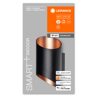 LEDVANCE Wifi SMART+ ORBIS CYLINDRO LED Wandleuchte 20x12,7cm Tunable Weiß 12W / 3000-6500K schwarz LEDVANCE Wifi SMART+ ORBIS CYLINDRO LED Wandleuchte 20x12,7cm Tunable Weiß 12W / 3000-6500K schwarz