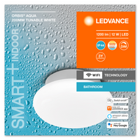 LEDVANCE Wifi SMART+ ORBIS LED AQUA Bad Deckenleuchte 20cm Tunable Weiß 12W / 3000-6500K LEDVANCE Wifi SMART+ ORBIS LED AQUA Bad Deckenleuchte 20cm Tunable Weiß 12W / 3000-6500K