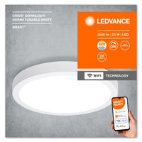 LEDVANCE Leuchte: für Decke, SMART SURFACE DOWNLIGHT TW / 22 W, 220…240 V, Ausstrahlungswinkel: 110, Tunable White, 3000…6500 K LEDVANCE Leuchte: für Decke, SMART SURFACE DOWNLIGHT TW / 22 W, 220…240 V, Ausstrahlungswinkel: 110, Tunable White, 3000…6500 K