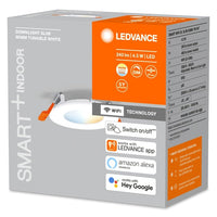 LEDVANCE Wifi SMART+ RECESS SLIM DOWNLIGHT, Ø 85mm TW / 4,50 W Tunable White, 3000…6500K, LEDVANCE Wifi SMART+ RECESS SLIM DOWNLIGHT, Ø 85mm TW / 4,50 W Tunable White, 3000…6500K,