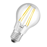 OSRAM LED Lampada Classe di efficienza energetica A Filamento Classico Chiaro, 4W/3000K, E27, Bianco caldo OSRAM LED Lampada Classe di efficienza energetica A Filamento Classico Chiaro, 4W/3000K, E27, Bianco caldo