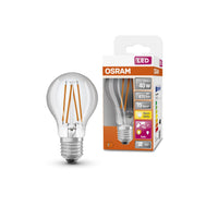OSRAM Star+ LED-Lampe mit Tageslichtsensor für E27-Sockel, Filament-Optik ,Warmweiß (2700K), 470 Lumen, Ersatz für herkömmliche 40W-Leuchtmittel, nicht dimmbar, 1-er Pack, E27