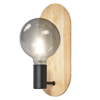 LEDVANCE DECOR Wood Wall Wandleuchte, schwarz/holz, E27 LEDVANCE DECOR Wood Wall Wandleuchte, schwarz/holz, E27