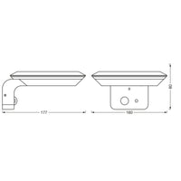 LEDVANCE ENDURA Style Lampada da parete solare Glow, sensore, 3000K LEDVANCE ENDURA Style Lampada da parete solare Glow, sensore, 3000K