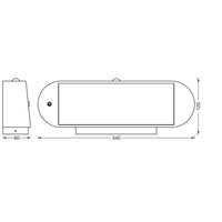 LEDVANCE ENDURA Style Oval Lampada Solare da Parete, Sensore, 3000K LEDVANCE ENDURA Style Oval Lampada Solare da Parete, Sensore, 3000K