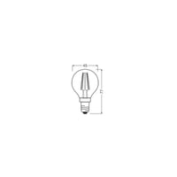 OSRAM SUPERSTAR+ CLASSIC P FIL 40 LED-Lampe, 2,5W, 470lm , Warmweiß , E14 OSRAM SUPERSTAR+ CLASSIC P FIL 40 LED-Lampe, 2,5W, 470lm , Warmweiß , E14