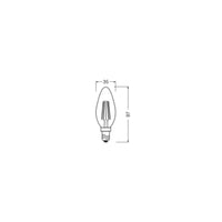 OSRAM SUPERSTAR+ CLASSIC B FIL 40 LED-Lampe, 2,9W, 470lm , Warmweiß , E14 OSRAM SUPERSTAR+ CLASSIC B FIL 40 LED-Lampe, 2,9W, 470lm , Warmweiß , E14