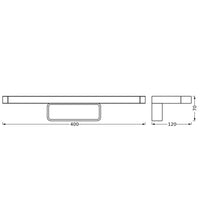 LEDVANCE ORBIS DISC BAR Badezimmerleuchte, Chrom, 6W, 720lm LEDVANCE ORBIS DISC BAR Badezimmerleuchte, Chrom, 6W, 720lm