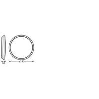 LEDVANCE ORBIS DUBLIN Deckenleuchte, silber, 16W, 2000lm LEDVANCE ORBIS DUBLIN Deckenleuchte, silber, 16W, 2000lm