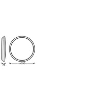 LEDVANCE ORBIS DUBLIN Deckenleuchte, silber, 24W, 2700lm LEDVANCE ORBIS DUBLIN Deckenleuchte, silber, 24W, 2700lm