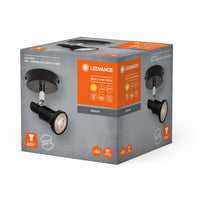 LEDVANCE LED SPOT GU10 Deckenleuchte 1 x 3,4W, 230lm, schwarz LEDVANCE LED SPOT GU10 Deckenleuchte 1 x 3,4W, 230lm, schwarz