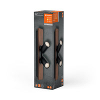 LEDVANCE DECOR SPOT MERCURY lampada da soffitto, 2 x 3,4W, effetto legno, nero LEDVANCE DECOR SPOT MERCURY lampada da soffitto, 2 x 3,4W, effetto legno, nero