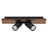 LEDVANCE DECOR SPOT MERCURY lampada da soffitto, 2 x 3,4W, effetto legno, nero LEDVANCE DECOR SPOT MERCURY lampada da soffitto, 2 x 3,4W, effetto legno, nero