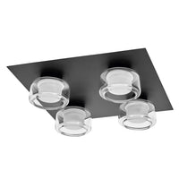 Plafoniera da bagno LEDVANCE ORBIS Flame 22W Click CCT IP44 nera Plafoniera da bagno LEDVANCE ORBIS Flame 22W Click CCT IP44 nera