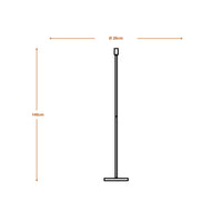 LEDVANCE Decor Stick Lampada da terra Dark Grey Tall 146cm E27 LEDVANCE Decor Stick Lampada da terra Dark Grey Tall 146cm E27