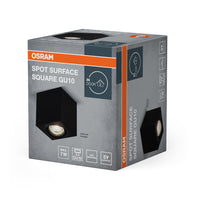 OSRAM Spot Surface Square Deckenaufbauspot 80x80mm, schwarz, GU10 OSRAM Spot Surface Square Deckenaufbauspot 80x80mm, schwarz, GU10