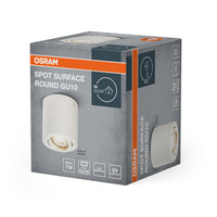 OSRAM Spot Surface Round Deckenaufbauspot, Ø 80mm, weiß, GU10 OSRAM Spot Surface Round Deckenaufbauspot, Ø 80mm, weiß, GU10