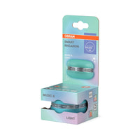 OSRAM Bluetooth SMART+ Macaron Lautsprecher mit Bewegungssteuerung, LED-Licht RGB, Blau OSRAM Bluetooth SMART+ Macaron Lautsprecher mit Bewegungssteuerung, LED-Licht RGB, Blau