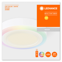 LEDVANCE LED Colore + Bianco, lampada da parete e soffitto, alluminio, 19 W LEDVANCE LED Colore + Bianco, lampada da parete e soffitto, alluminio, 19 W
