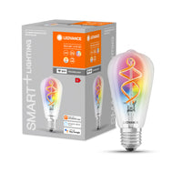 LEDVANCE Wifi SMART+ LED-Lampada Filamento Edison 30 RGBW multicolore (ex 60W) 4,5W E27 LEDVANCE Wifi SMART+ LED-Lampada Filamento Edison 30 RGBW multicolore (ex 60W) 4,5W E27