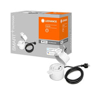 LEDVANCE SMART+ Schaltbare Steckdose für Aussen mit WiFi-Technologie, mit Strom Vermessung, Kompatibel mit Google und Alexa Voice Control, Steuerung per Fernbedienung möglich, 1er-Pack