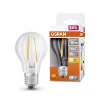 OSRAM Lampadina LED STAR Classic A 60 filamento, luce calda E27