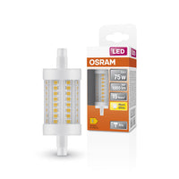 OSRAM LED LINE R7S / Tubi LED: R7s, 8 W, 75W equivalenti, chiara, bianco caldo, 2700 K