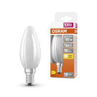 OSRAM Retrofit Classic B LED Lampada a forma di candela (ex 60W) 6W / 2700K Bianco caldo E14