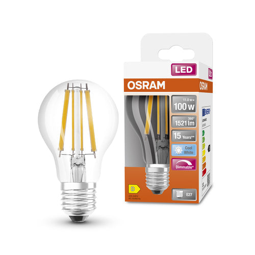 OSRAM Lampadina LED SUPERSTAR Classic A 100 filamento, luce naturale dimmerabile E27