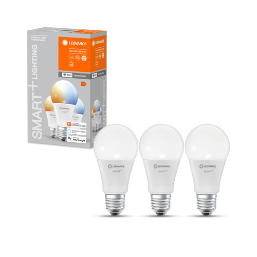 LEDVANCE SMART+ WiFi Classic A 75 Bianco regolabile E27 - Conf. da 3