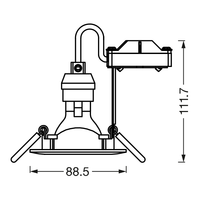 LEDVANCE RECESS GU10ADJ 4.3W 2700K Brished Nickel