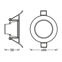 LEDVANCE SMART+ WIFI SPOT86mm 36 gradi