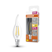 OSRAM Dimmbare LED-Lampe LED SUPERSTAR+ CL BA FIL 40 dim 3,4W/927 E14 CRI90 BOX , Warmweiß