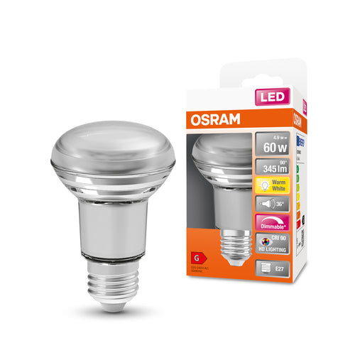 Lampada LED con riflettore OSRAM dimmerabile LED SUPERSTAR + spot R63 GL 60 DIM 4.8W/927 E27 CRI90 BOX