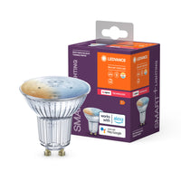 LEDVANCE SMART+ SPOT GU10 TW, LED retrofit Reflektorlampe mit smart home Technologie Zigbee, Farbtemperatur einstellbar,
 PAR16, 1er Pack