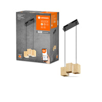 LEDVANCE SMART+ WiFi-Pendelleuchte DECOR, 21W, 1950lm, Holz