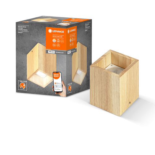 LEDVANCE SMART+ DECOR Wood plafoniera WiFi, legno