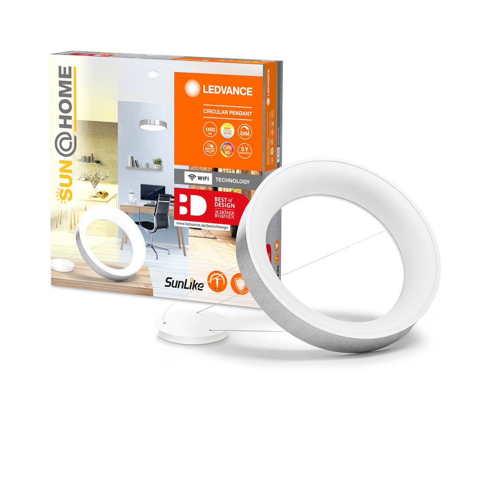 LEDVANCE SUN@HOME Lampada a sospensione, 450mm, argento, 18,5W, 500lm B-Ware