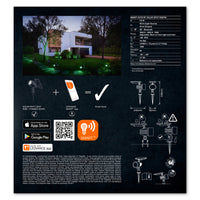 LEDVANCE SMART+ picchetto solare Bluetooth da giardino, nero