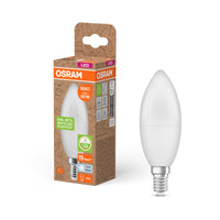 OSRAM LED Star Classic B 60 Lampe Recycled Plastic 7.5W Kaltweiß Frosted E14